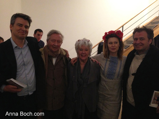 Thomas Blondel, Alfred Blondel, the filmmaker Francoise Levie, her daughter Sarah Moon Howe and Ben von Solms