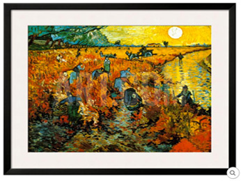 Art Print of the Red Vineyard painting Art Print of the Red Vineyard panting