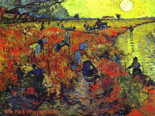 The Red Vineyard by Vincent van Gogh 1888