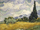 Wheat Field with Cypress